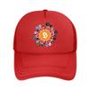 Crypto Icons Finance  Inspired Bitcoin  Altcoin Art Design Mesh Baseball Cap