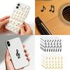 20 Sheets Glitter Musical Note Sticker Teacher Reward Decal Adhesive Label For Educators To Inspire Children Learners
