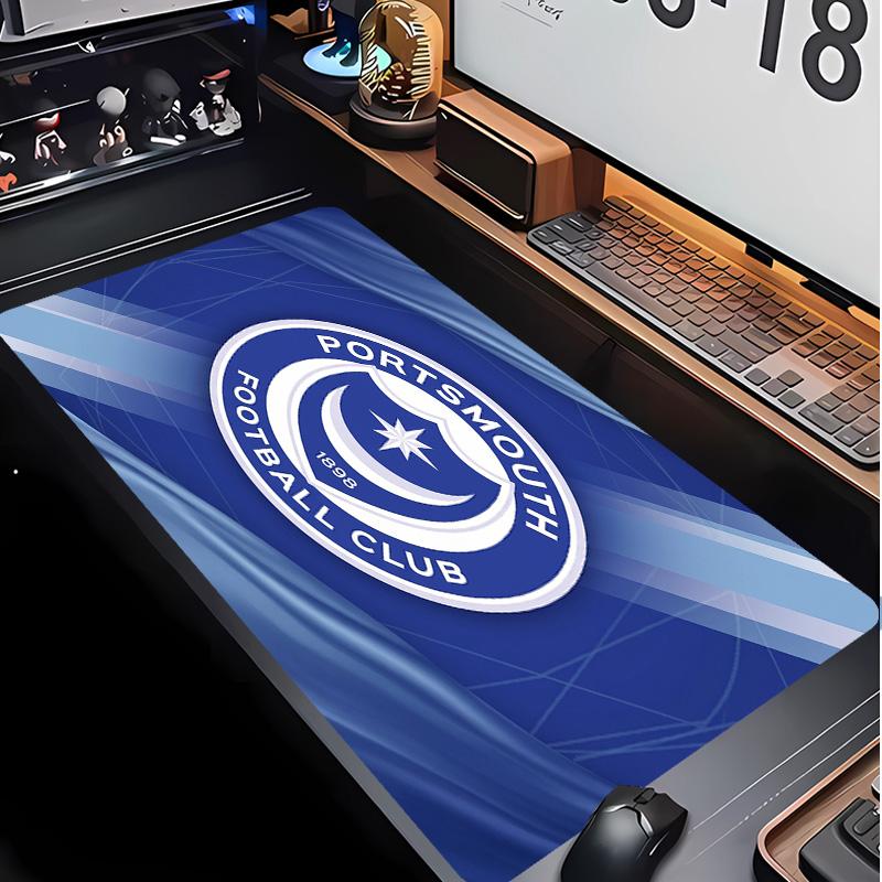Portsmouth FC Football Pattern Mouse Pad Non?Slip Rubber Base Gaming Mousepad For Desk Office Home