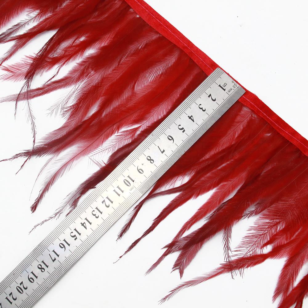 Feather1/5/10 Meter Australia Ostrich Feathers Cloth Trims 4-8 Inch/10-20CM Ribbon for Carnival Party Diy Costume