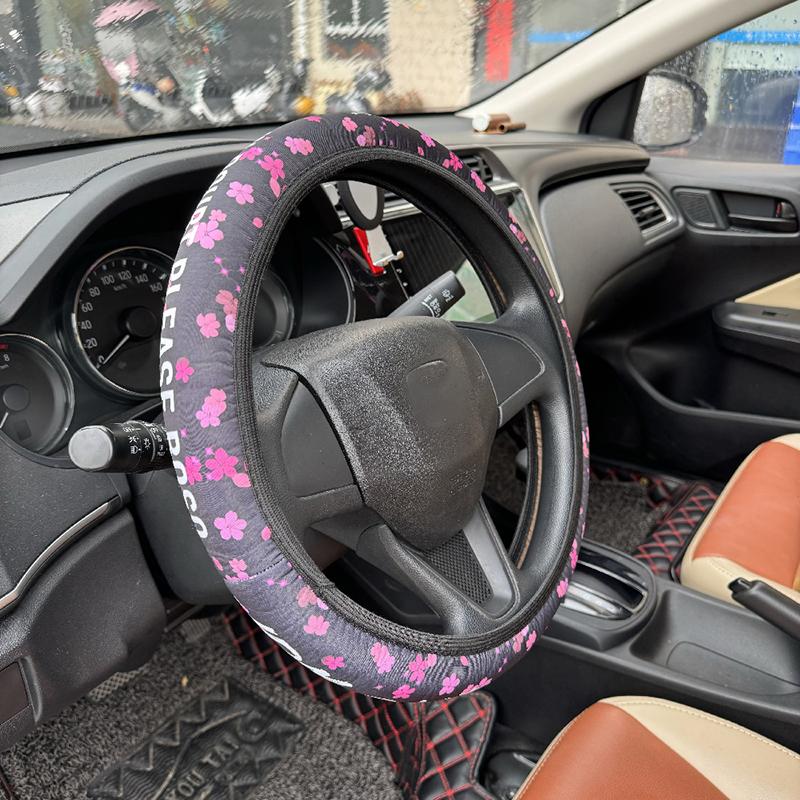 Coprivolante per Auto JDM Stile Giapponese Antiscivolo Traspirante Materiale Subacqueo Stampa Digitale Universale 15 Pollici Circa. 38 centimetri