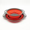 Collapsible Round Silicone Colander: Telescopic Fruit & Vegetable Washing Basket