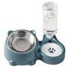 2 In 1 Pet Feeding Bowl Set Automatic Water Dispenser Anti-overflow Detachable for Small Dogs Cats Pet Grooming Shop Use