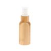 Empty 10/20/30/50/100Ml Bamboo Outer Shell Plastic Spray Bottle With Fine Mist Dispenser For Liquid Perfume Toiletries Container