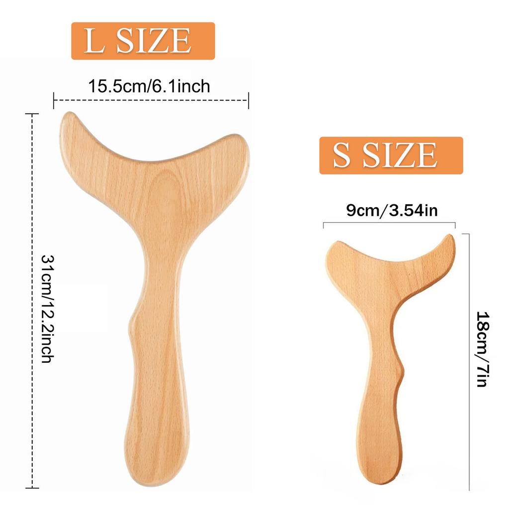 Holztherapie Massagegerät Holz Lymphdrainage Massager Körperformungswerkzeuge für Maderoterapy, Gua Sha, Muskelentspannung