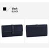 Women's Top Grain Cowhide Color Block Long Wallet - Large Capacity, Multifunctional Clutch & Phone Bag