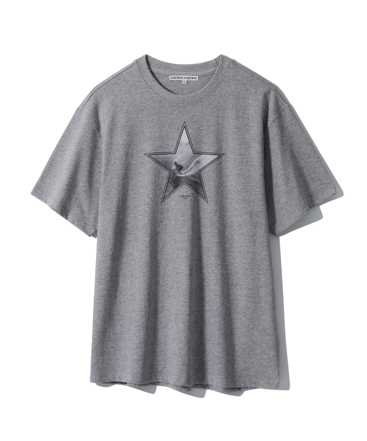 Garden Express Surfing Star T-Shirt (Melange Gray) Melange Grey/L
