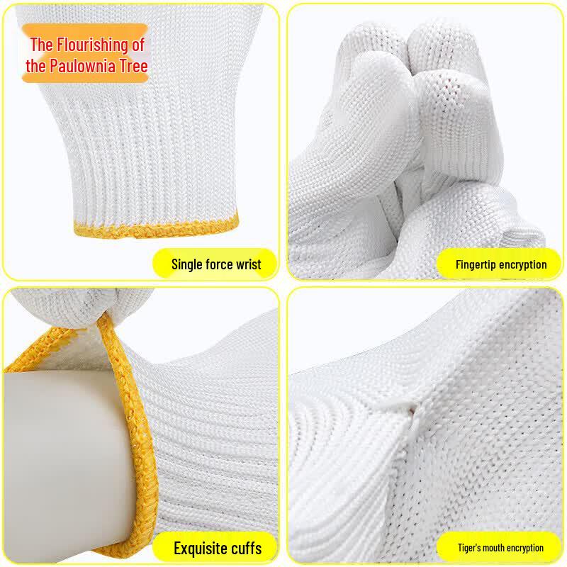 Zizhisheng Anti-Slip Wear-Resistant Nylon Cotton Work Gloves