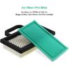 Air Filter Oil Filter Kit for Briggs Stratton Intek V-Twin 18-26 HP Engine, Replaces 499486S AM125424 for John Deere L120 L111