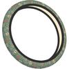 Sage Green Hippie Flower Auto Car Steering Wheel Cover Universal 15 Inch Neoprene Interior Decor Protection Accessories