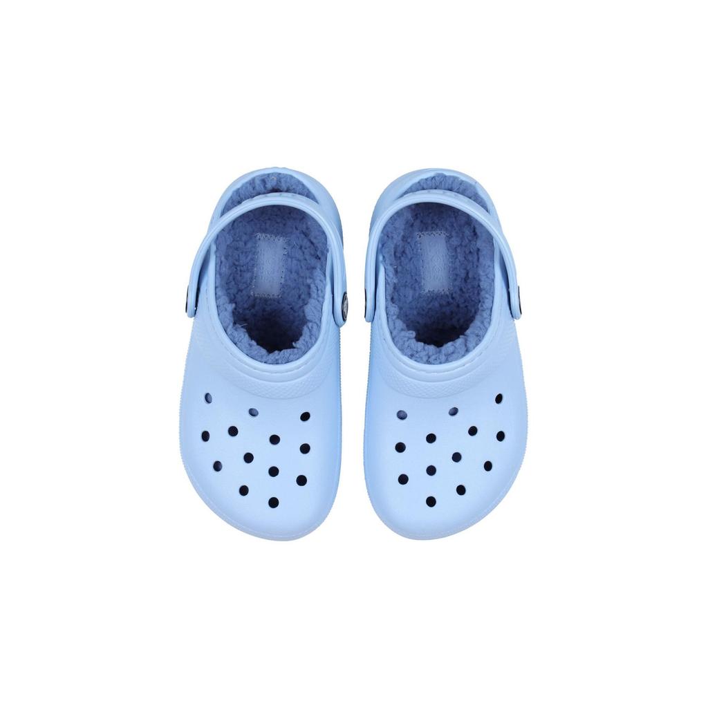 Crocs Classic Lined Clog K Comfortable Warm Kids Slippers Kids Clogs Blue-Stone 207010-4NS
