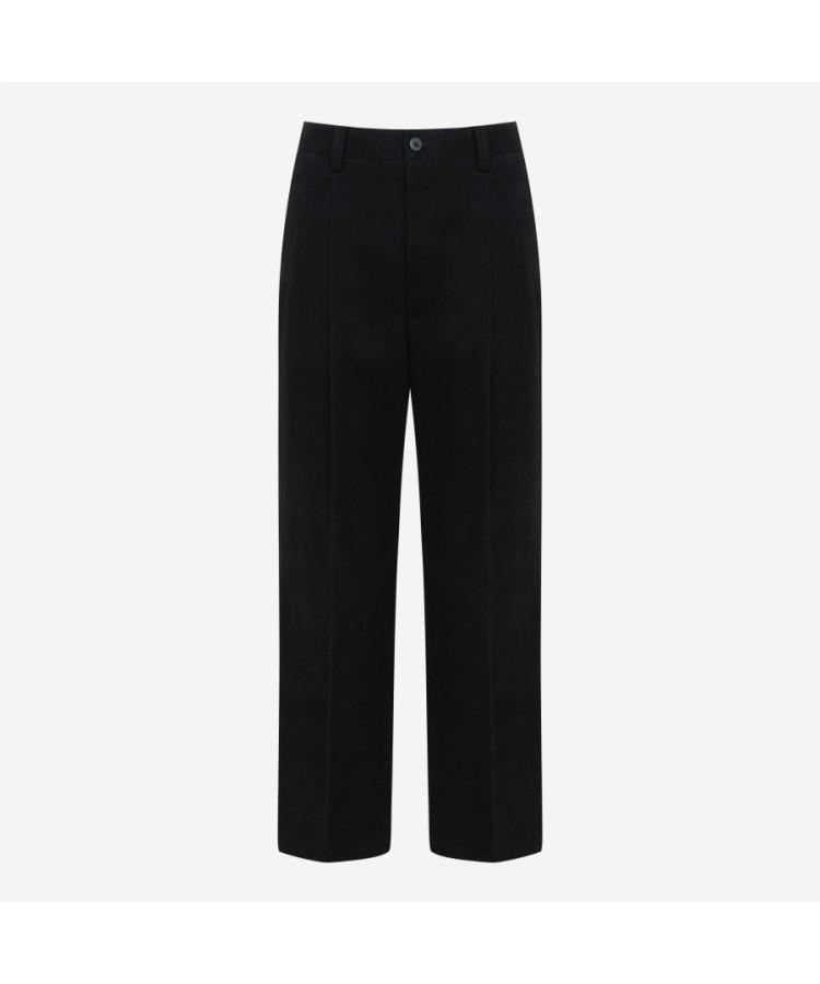 SIEG Cotton One-Pleat Chino Pants Black (Pjfah4202)