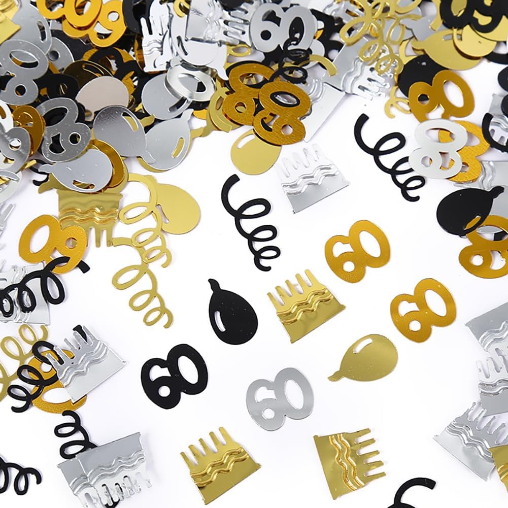 50th Happy Birthday Confetti,1000pcs 50 Years Cake Decorations Metallic Foil Balloon Confetti Scatter for Men Women Birthday Anniversary Party