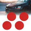 uxcell 4pcs 45mm Badge Decal Sticker Wheel Center Hub Cap Emblem Car Universal Red