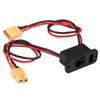 Large Current RC Airplane Model   with On/Off LED, Spare Port for Charging, Hvy Duty XT60 Connector, Male and Female Connectors,  and Convenient