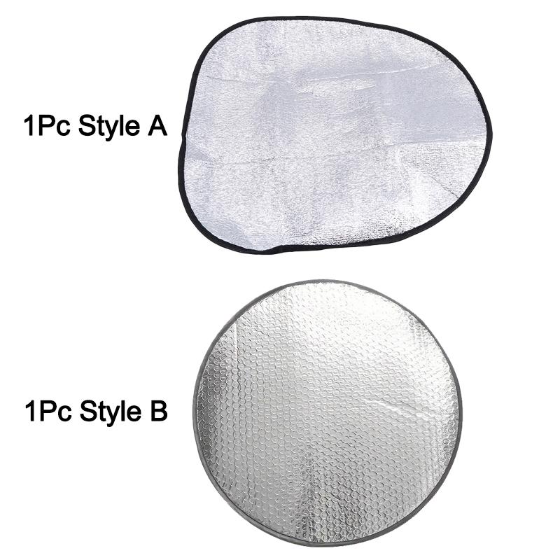 1/2Pcs Car Steering Wheel Anti-Heat Sun Shade Cover Foldable Sun-proof Anti-UV Protect Parasol Shield Sunscreen Insulation Cover