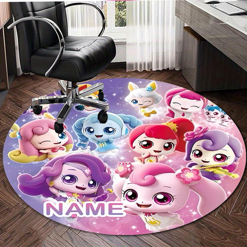 Personalized Magic Sweethear Round Chair Office Rug - Perfect for Mat, Office Chair & More - Ideal Gift for Birthdays and Holidays