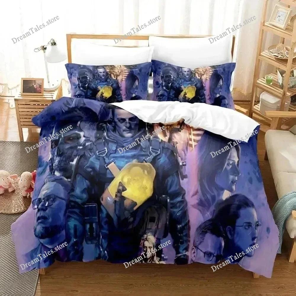 Game Death Stranding Bedding Set Boys Girls Twin Queen Size Duvet Cover Pillowcase Bed Kids Adult Home Textileextile Luxury Gift