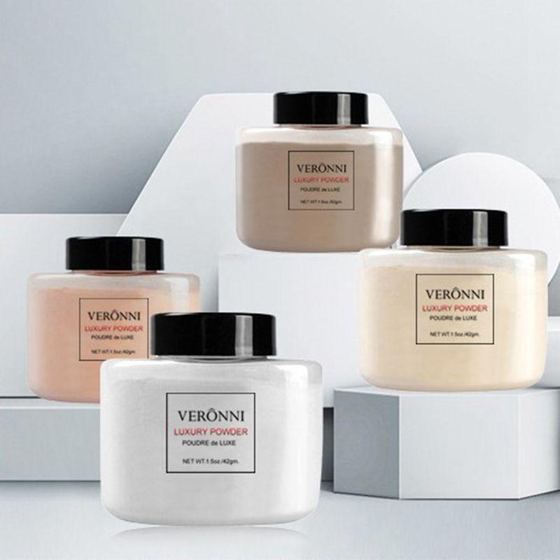 VERONNI Bananen Setting Puder: 4 Farben, Locker, Einfache Anwendung, Kein abhebendes Puder