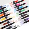 Color Whiteboard Marker Set,Erasable Water-Based,With Bristle Brush,Magnetic Children's Graffiti,12 Color Drawing Pen,Marker