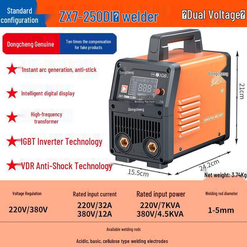 Electric Inverter DC Welder 220V/380V - Industrial Grade, Single/Three-Phase, Spot Welding Source