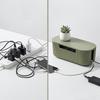 Cable Management Box Kit For Hiding Power Strip Wires Safe Abs Material Cord Organizer With Clips And Sleeves For Home Office Us