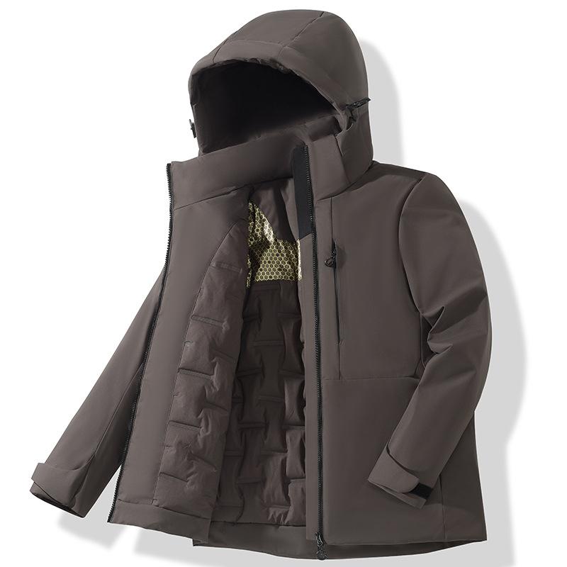 Unisex Waterproof Fleece Jackets Winter Windproof Thermal Windbreaker Men Women Hiking Camping Skiing Climbing Raincoat