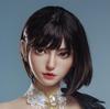 Silicone Figure Head with Wig and for Makeup Shop and with M16 Stud Only, Life-Size, Mouthpiece, Practice, Supplies, Display, #Y43#-168