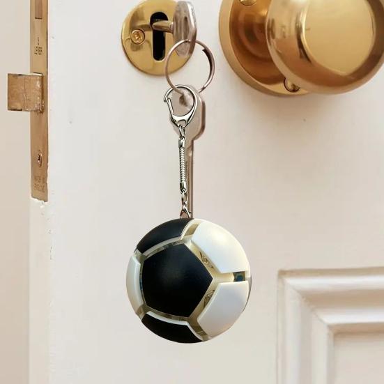 Keychain Pendant Mini Football Shape Team Logo Keychain Portable Decompression