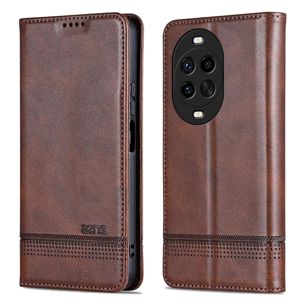 AZNS For Huawei Nova 14 Pro 5G Case Cowhide Texture PU Leather Wallet Phone Cover