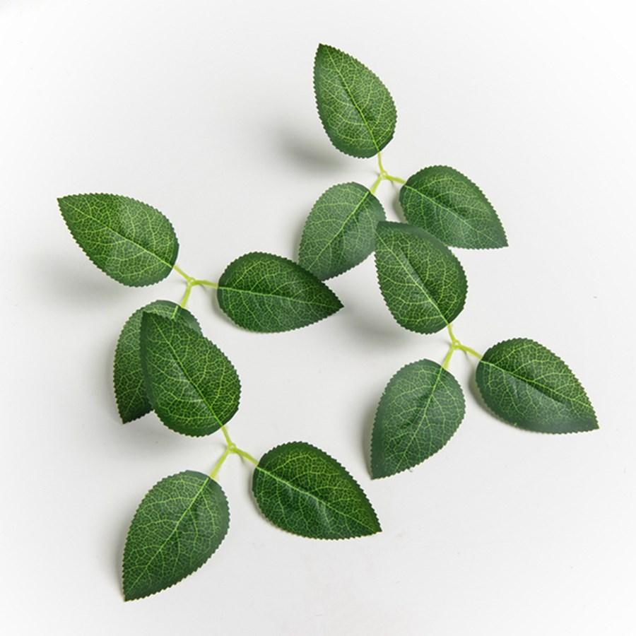 20/40pcs Artificial Plant Pieces Silk Rose Leave Fake Wedding Decor Wreath Festival Decora Home Yard Diy Gifts Box  Flowers Prop