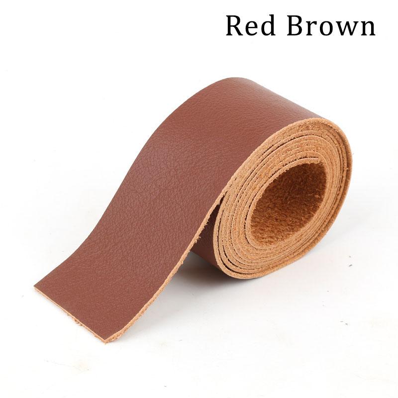 First-layer cowhide leather with a distressed pattern, 1.2mm edging strip, handmade DIY strap, clothing accessory, soft leather