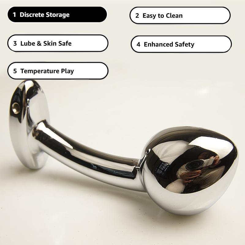 Metal Curved But Anal Plug Dildo Sex Toys,Anus Ass Butt Trainer,Analplug Buttplug Butplug,G-spot Prostate Massage