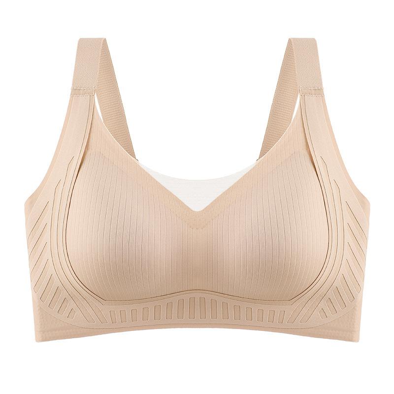 Beautiful Back Bra, Seamless Underwear, Fixed Cup, Back Buckle, Small Chest, Large Chest, Gather and Close the Sub-breasts, Anti-sagging,thin Shoulder