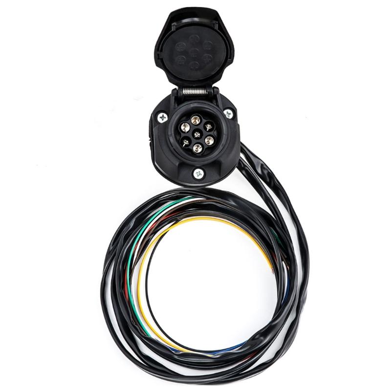Multifunctional 7 Way Trailer Plug Connector for Secure and Efficient Wiring Harness Solution Easy Storage Outdoor Use