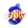 1 Piece 3D Fish Lampwork Charms Multicolor Glass Ocean Jewelry Pendants Cute Jewelry Accessories for Jewelry Making 3.5x3.4cm