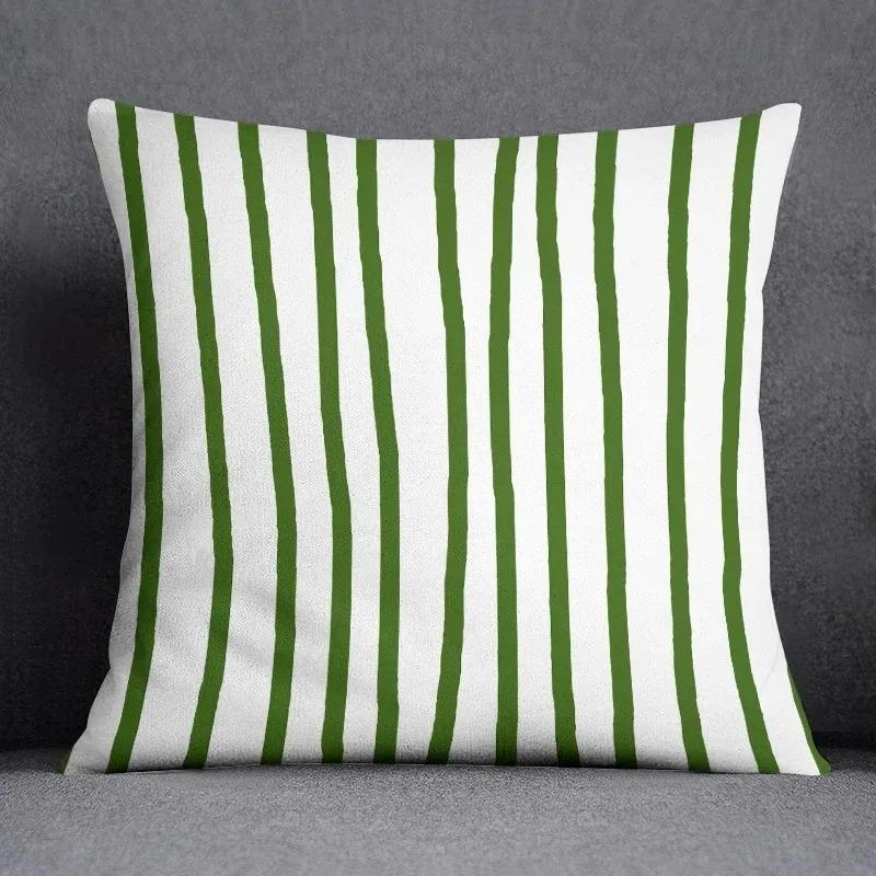 Green Leaf Pattern Decorative Pillowcase Cushion Pillowcase Bedding Decoration