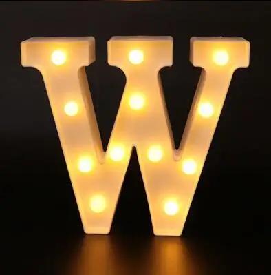 Decorative Letters Alphabet Letter LED Lights Luminous Number Lamp Decoration Battery Night Light Party Baby Bedroom Decoration
