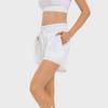 BWELL sports pants for women, running, fitness, cool feeling, breathable and fake, two pieces of anti glare, comfortable and casual outdoor shorts
