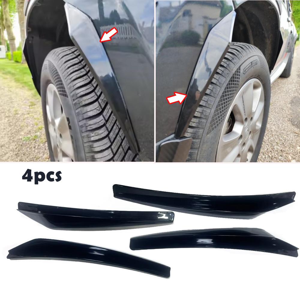 4 Pezzi Pattern Fibra di Carbonio Passaruota per Auto Universali Paraspruzzi Parafanghi Accessori Decorativi