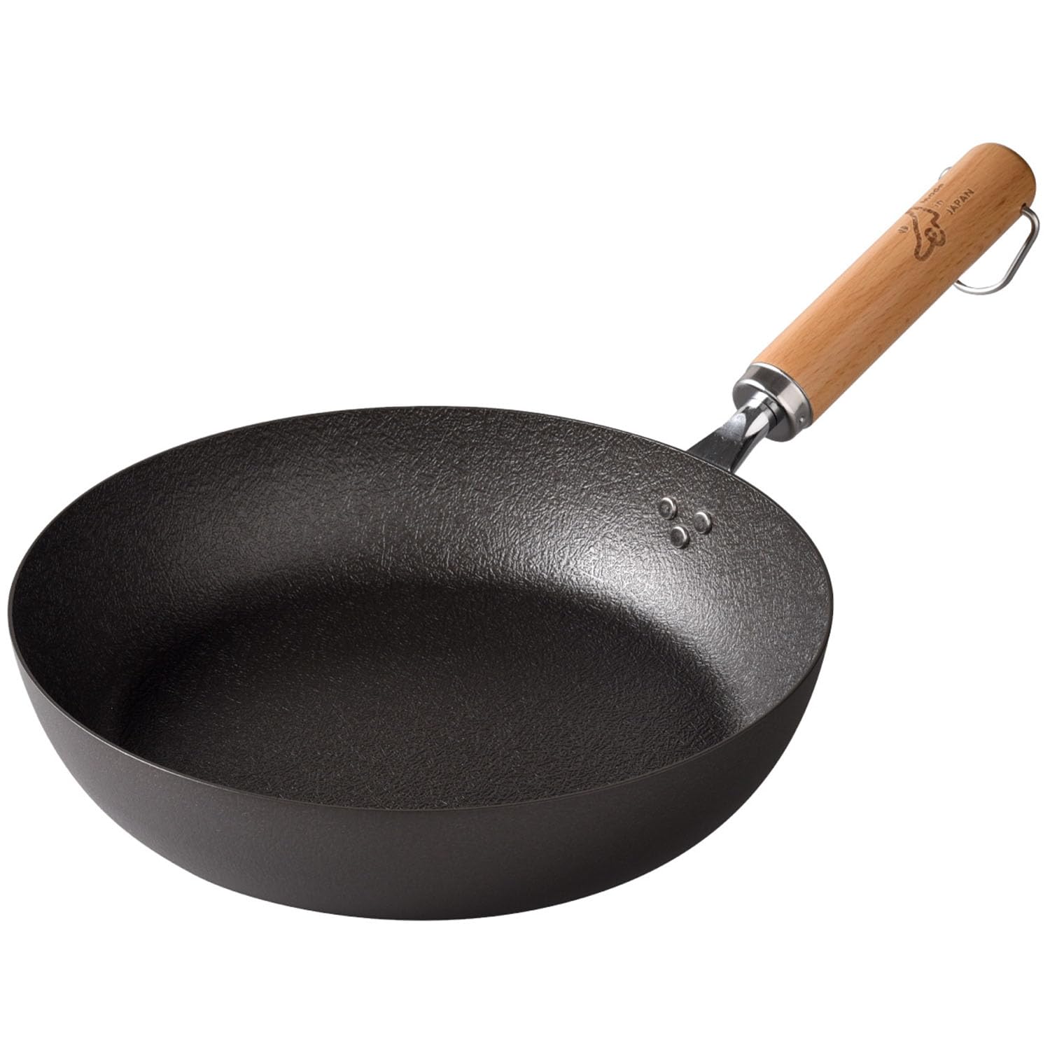 

Эрнест в чугунной сковороде индукционной 24 см, но устойчивый к прилипанию и неравномерной жарке eN Glow Coat бренд для жарки, используемый крупными [Сделано в Японии] сковорода, совместимый, чёрный