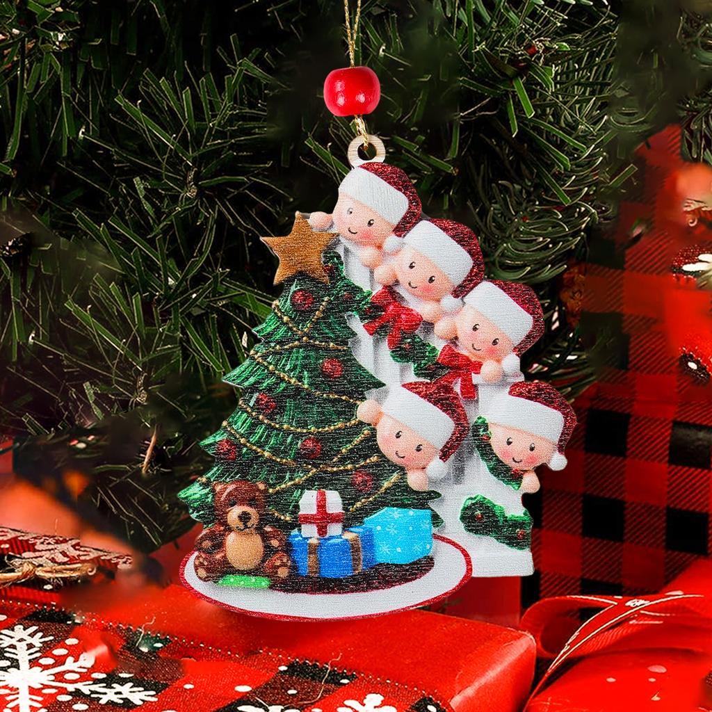 Christmas Family Pendant Navidad Natal Noel Tree Hanging Ornament Merry Christmas Decorations For Home 2025 Happy New Year 2025