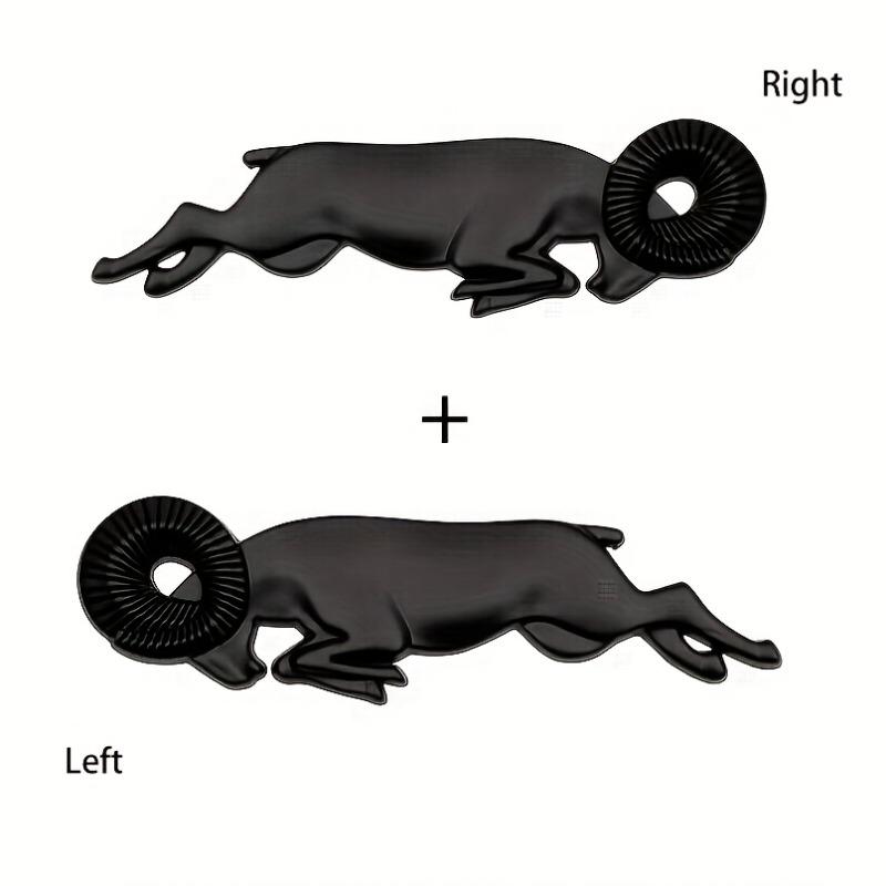 

2pcs 3D Metal for RAM Emblem for Cars-Car Exterior Decals for Side & Fuel Cap Car Decoration | Sleek 3D Emblem | Durable Metal Design