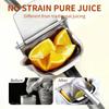 Heavy Duty Stainless Steel Citrus Press Manual Lemon Juicer Hand Held Orange Squeezer Tool Rust Proof Durable for Fresh Juice
