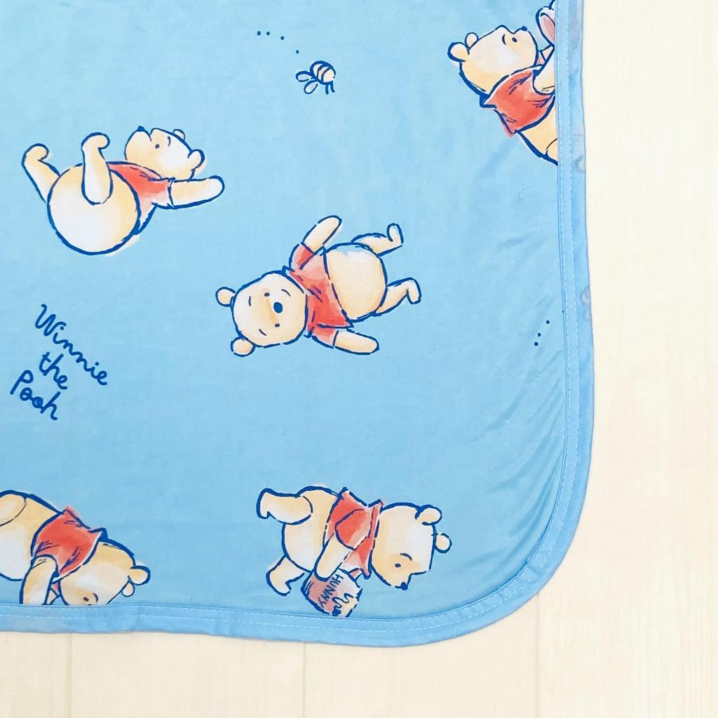 MORIPiLO Disney Summer Blanket Winnie the Pooh and Comfortable Cool Single 140x190cm Melty To the Touch For Children and Adults Towel Blanket Skin