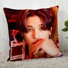 Custom Ateez Kpop Style Square Pillowcase Custom Zippered Pillow Cover Case 45X45Cm(One Side) 04.1