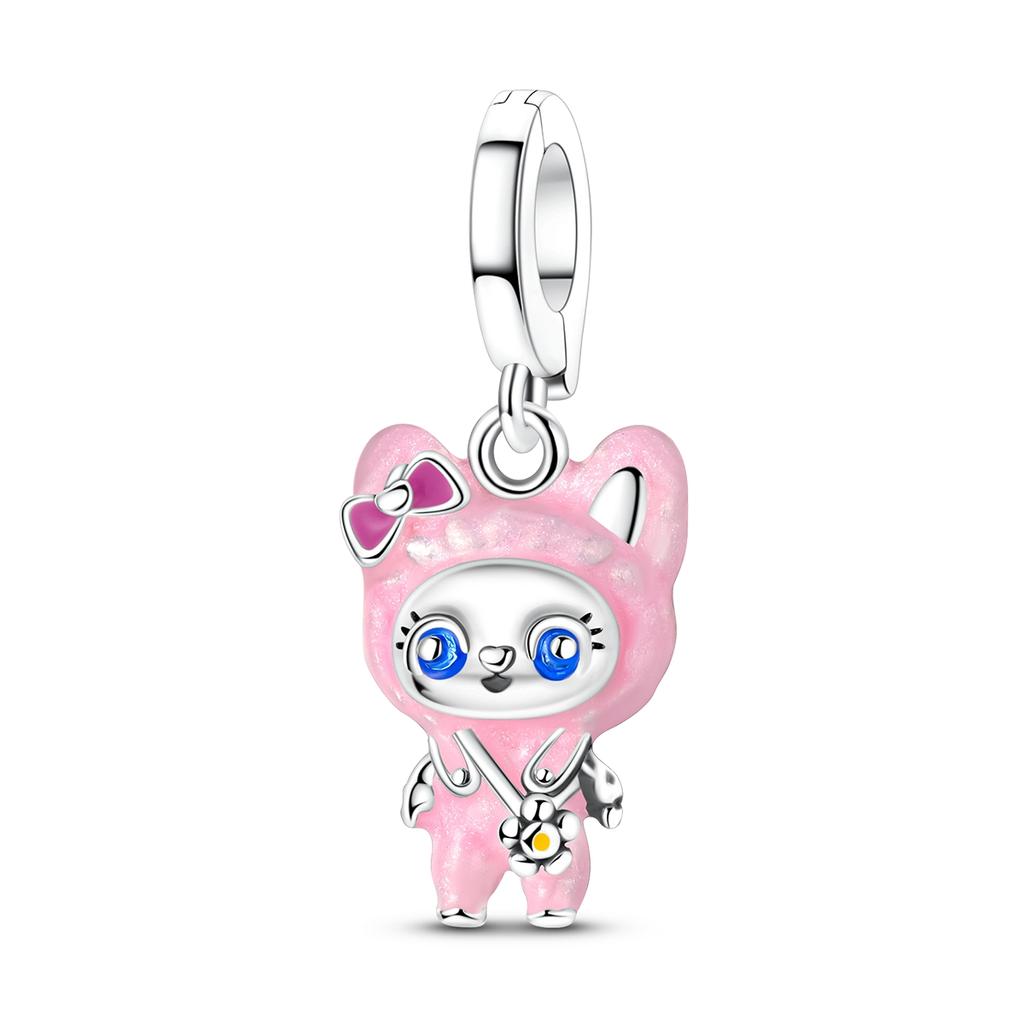 Dangle Charms Copper Doll Pendant Fit Original Bracelet Charm Making Woman Jewelry