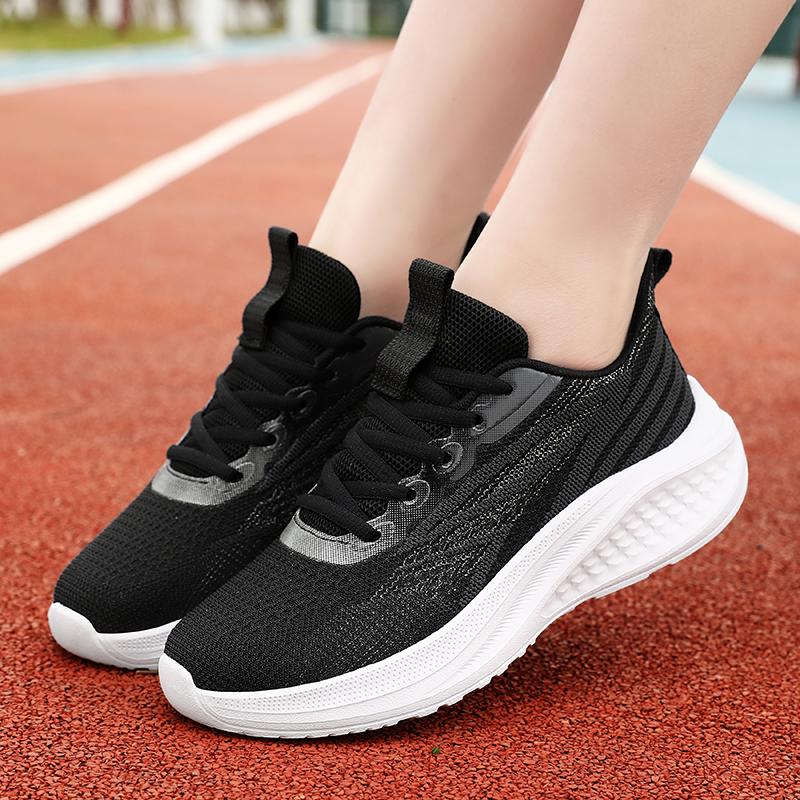 Shoes For Woman Platform Sports Shock-Absorbing Strap Outdoor Training Wear-Resistant Thick Soled Couple'S Fashion Running Shoes
