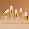 5Pcs Clear Glass Dropper Bottles With Lids Accurate Droppers For Essential Oils Serums Diy Skincare Samples