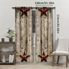 Sheer Star Pattern Semi Curtains Polyester Woven Drapes All Season Bedroom Decor Curtain Set Of 2 Modern Made With Rod Pocket Washable Master Ready